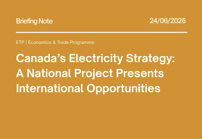 Canada’s Electricity Strategy: A National Project Presents International Opportunities
