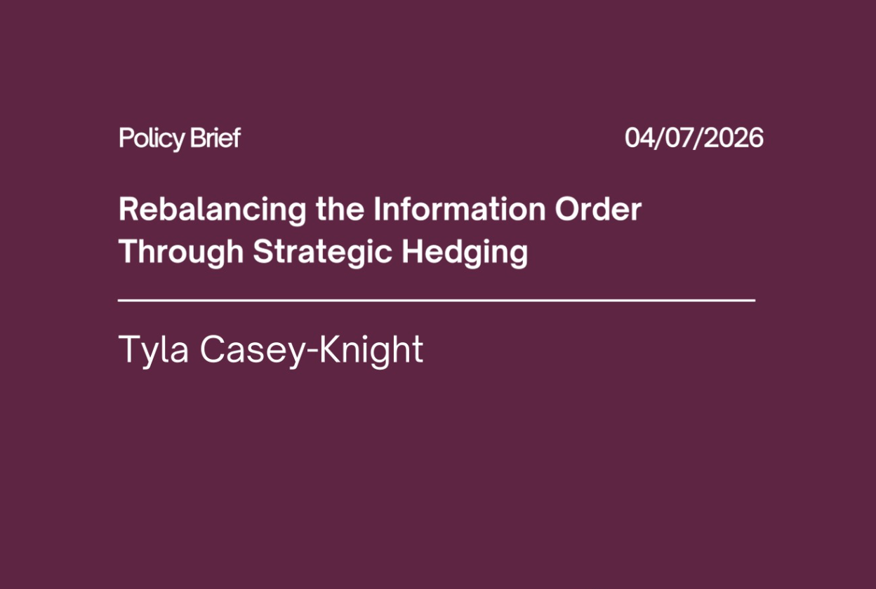 Rebalancing the Information Order Through Strategic Hedging