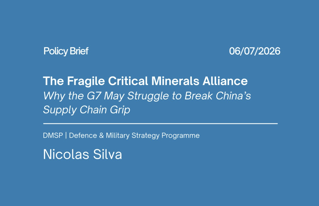 The Fragile Critical Minerals Alliance: Why the G7 May Struggle to Break China’s Supply Chain Grip