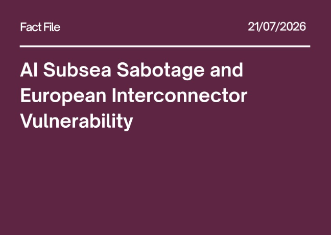 AI Subsea Sabotage and European Interconnection Vulnerability