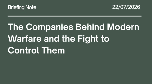 The Companies Behind Modern Warfare and the Fight to Control Them
