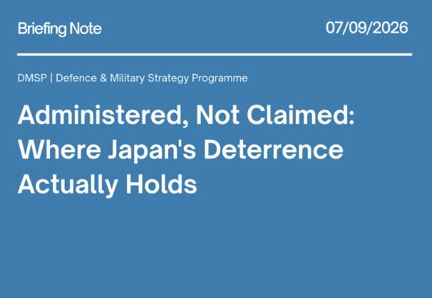 Administered, Not Claimed: Where Japan’s Deterrence Actually Holds