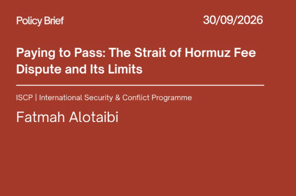 Paying to Pass: The Strait of Hormuz Fee Dispute and Its Limits
